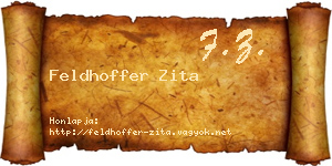 Feldhoffer Zita névjegykártya