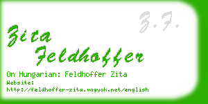 zita feldhoffer business card